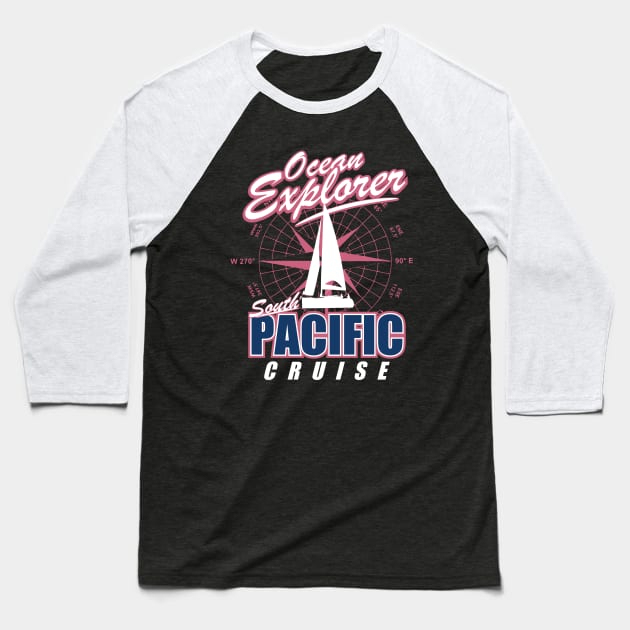 Ocean Explorer South Pacific Baseball T-Shirt by TCP